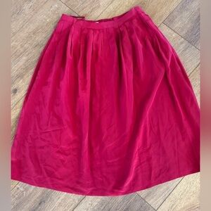 Vintage The Cambridge Shop Silk Midi Skirt Zipper Close / 12